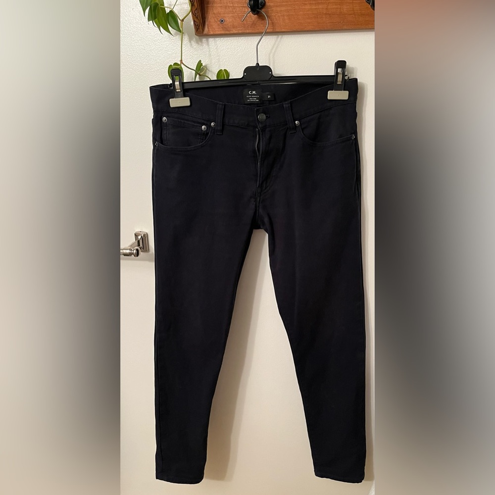 Club Monaco size 31 dark navy super slim jeans/pants